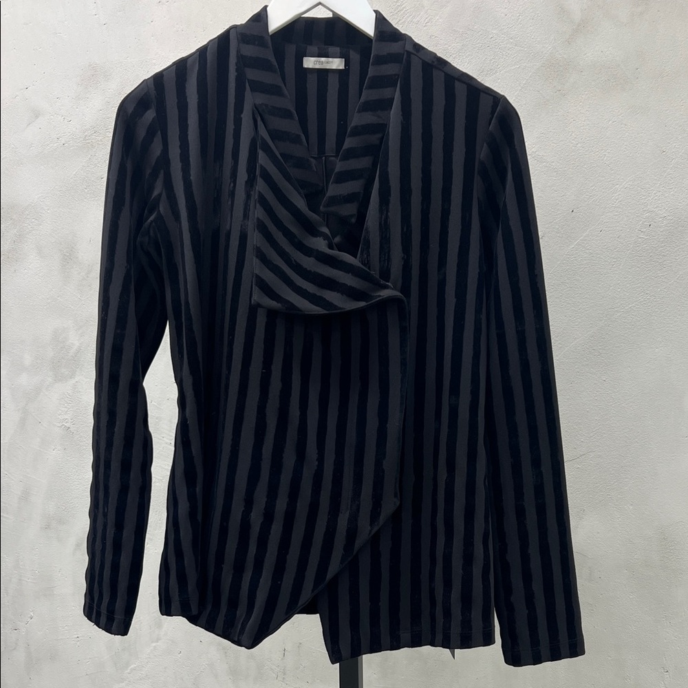 Crea Concept Black Striped Jacket